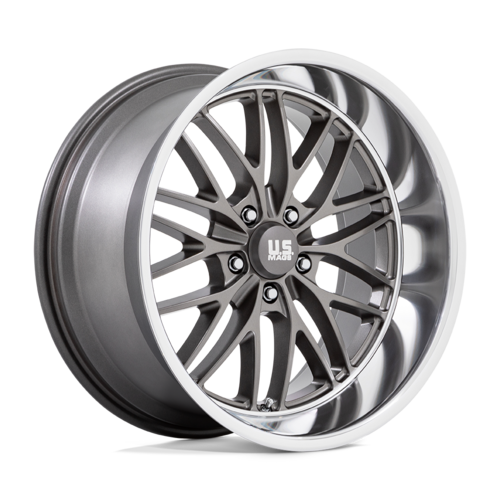 US Mag 1PC Santa Cruz 20x10 Inch Anthracite Wheel with Diamond Cut Lip - 5x127 Bolt Pattern, +6 Offset