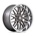 US Mag 1PC U139 Santa Cruz 20x10 Anthracite with Diamond Cut Lip