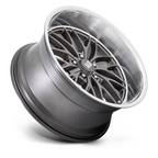 US Mag 1PC Santa Cruz 20x10 Inch Anthracite Wheel with Diamond Cut Lip - 5x127 Bolt Pattern, +6 Offset