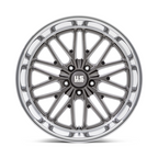 US Mag 1PC U139 Santa Cruz 20x8.5 Inch Anthracite W/ Diamond Cut Lip Alloy Wheel
