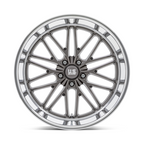 US Mag 1PC U139 Santa Cruz 22x10.5 Inch Anthracite Wheel with Diamond Cut Lip and 5x127 Bolt Pattern