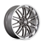 US Mag 1PC U139 Santa Cruz 22x9 Inch Anthracite with Diamond Cut Lip Wheel