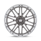 US Mag 1PC U139 Santa Cruz 22x9 Inch Anthracite with Diamond Cut Lip Wheel