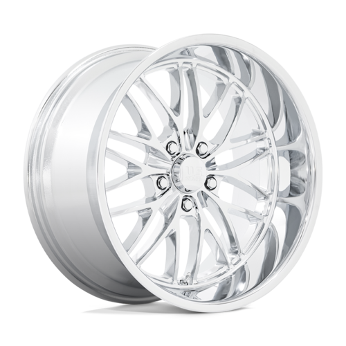 US Mag 1PC U140 Santa Cruz 20x10 Chrome Wheel with 5x120.65 Bolt Pattern and 72.56 Center Bore