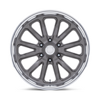 US Mag 1PC UC145 Rambler 6 20x8 Matte Gunmetal Wheel with Diamond Cut Lip
