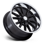 US Mag 1PC UC145 Rambler 6 20x8 Gloss Black with Diamond Cut Lip Wheel