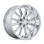 US Mag 1PC UC145 Rambler 6 Chrome 20x8 Wheel with 6x139.7 Bolt Pattern and 1-Inch Offset