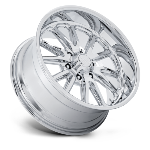 US Mag 1PC UC145 Rambler 6 Chrome 20x8 Wheel with 6x139.7 Bolt Pattern and 1-Inch Offset