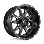 20x9 Fuel 1PC D627 Vandal Offsets 1.0 Black Gloss Milled Wheels