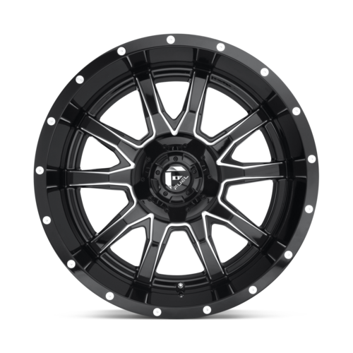 20-inch Fuel 1PC D627 Vandal Alloy Wheel with Gloss Black Milled Finish and 5x139.7/5x150 Bolt Pattern