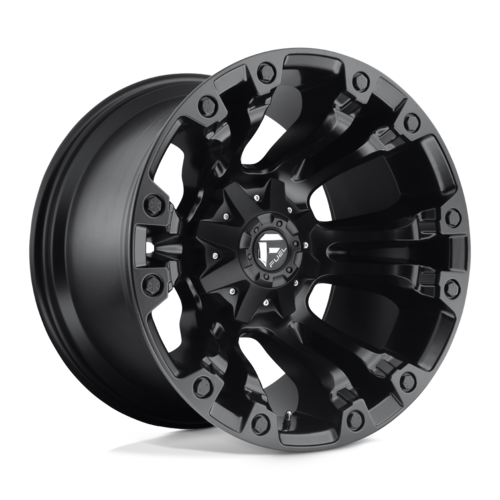 Fuel 1PC Vapor 18x9 Matte Black Wheel with -12 Offset for 5x114.3/5x127 Bolt Pattern