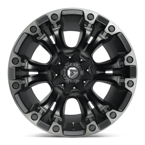 Fuel 1PC D851 VAPOR 20x9 Inch Matte Black Gray Tint Wheel with 8x165.1 Bolt Pattern and +1 Offset