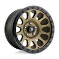 Fuel 1PC D600 Vector 17x9 Wheel - Offset -12mm Matte Bronze Black Bead Ring Finish