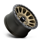 Fuel 1PC D600 VECTOR 17x8.5 Wheel with 6x139.7 Bolt Pattern, 7mm Offset, Matte Bronze Black Bead Ring Finish