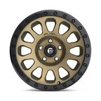 Fuel 1PC Vector 17x9 Matte Bronze Black Bead Ring Offsets -12 for 6x139.7 Bolt Pattern