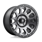 Fuel 1PC Vector 18x9 Matte Gun Metal Black Bead Ring Offset 1.0 8x165.1 Bolt Pattern