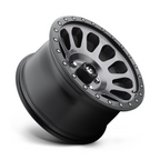 Fuel 1PC Vector 18x9 Matte Gun Metal Black Bead Ring Offset 1.0 8x165.1 Bolt Pattern