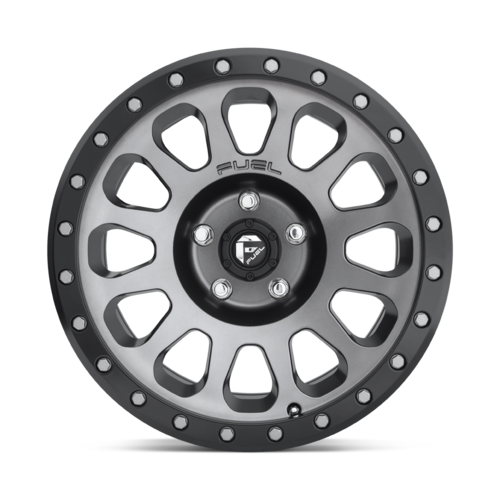 Fuel 1PC D601 VECTOR 18x9 Matte Gun Metal Black Bead Ring Wheel with 1.0 Offset