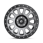 Fuel 1PC D601 Vector 17x9 inch Matte Gun Metal Black Bead Ring Wheel with -12 Offset