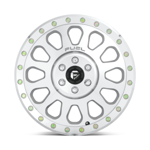 Fuel 1PC D647 VECTOR 17x9 -12 Offset Diamond Cut Machined Wheel with Clear Coat