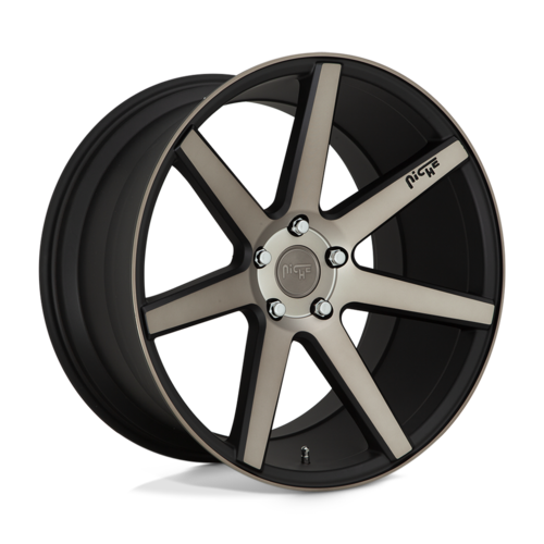 Niche 1PC M150 Verona 19x8.5 Matte Black Machined Wheel with 5x120 Bolt Pattern and +35 Offset