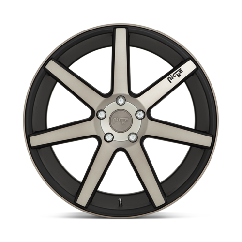 Niche 1PC M150 Verona 19x8.5 Matte Black Machined Wheel with 5x114.3 Bolt Pattern and +35 Offset