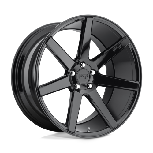 Niche 1PC M168 Verona 19x8.5 Gloss Black Alloy Wheel with 5x112 Bolt Pattern and 66.56mm Center Bore