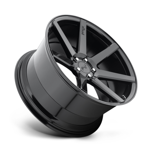 Niche 1PC M168 Verona 19x9.5 Gloss Black Wheel with 5x114.3 Bolt Pattern and +35 Offset