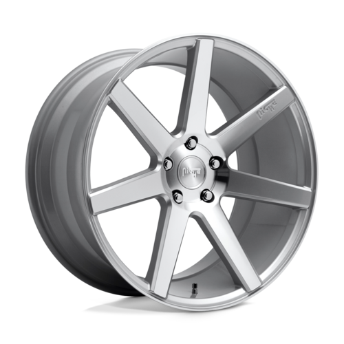 Niche 1PC M179 Verona 19x8.5 Inch Silver Gloss Machined Wheel with 5x114.3 Bolt Pattern & +35 Offset