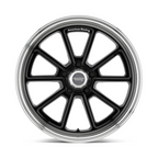 American Racing Vintage VN510 18x8 Gloss Black with Diamond Cut Lip Wheel