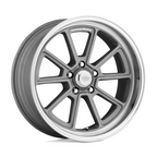 American Racing Vintage VN510 18x8 Inch 5x127 Bolt Pattern Vintage Silver with Diamond Cut Lip Wheel