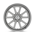American Racing Vintage VN510 Draft 20x8.5 Inch Wheel with Vintage Silver Finish and Diamond Cut Lip