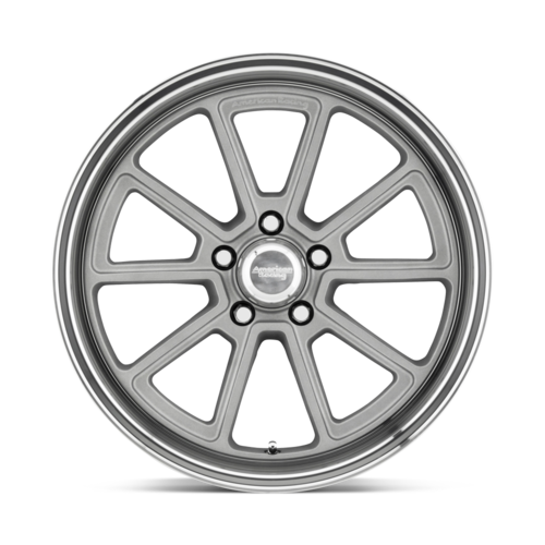 American Racing Vintage VN510 Draft 18x10 Vintage Silver Wheel with Diamond Cut Lip, 5x127 Bolt Pattern, 78.10mm Center Bore