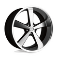 American Racing Vintage VN701 Nova 22x9 Gloss Black Machined Wheel with 5x127 Bolt Pattern
