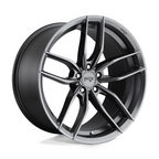 Niche 1PC M204 VOSSO 18x8 Matte Anthracite Wheel for 5x100 Bolt Pattern with 66.06mm Center Bore and 40mm Offset