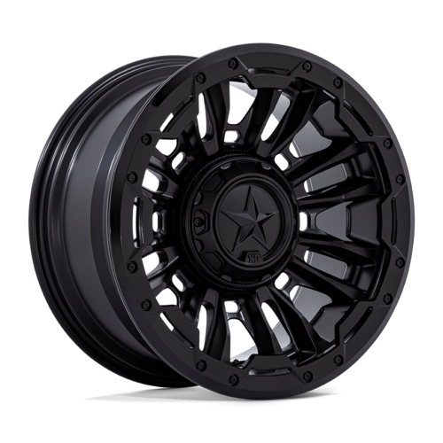 XD XD870 Bomber 20x10 Matte Black with Gloss Black Ring Wheel - 8x180 Bolt Pattern, -18 Offset, 124.2 Center Bore