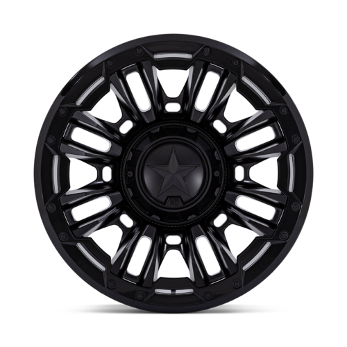 XD XD870 Bomber 20x9 Inch Matte Black with Gloss Black Ring Wheel