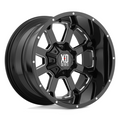 XD Buck 825 20x9 Gloss Black Milled Wheel with 5x139.7/5x150 Bolt Pattern and 110.10mm Center Bore