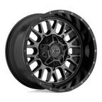 XD XD842 Snare 20x9 Inch Gloss Black with Gray Tint Wheel for 5x127 and 5x139.7 Bolt Patterns
