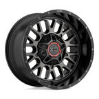 XD XD842 Snare 20x9 Inch Gloss Black with Gray Tint Wheel for 5x127 and 5x139.7 Bolt Patterns
