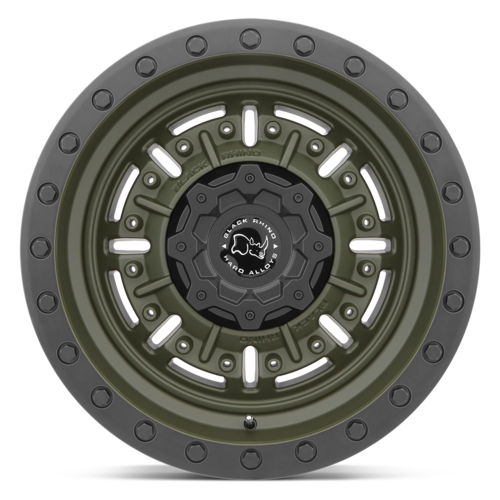 Black Rhino Hard Alloys BR Abrams 18x9.5 Olive Drab Green Wheel with -18 Offset and 5x127 Bolt Pattern