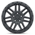Black Rhino Hard Alloys ARCHES 17x8 Matte Black Wheel with 5x4.25 Bolt Pattern and +30 Offset