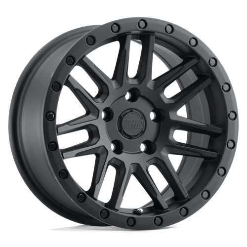 Black Rhino Hard Alloys ARCHES 17x8 Matte Black Wheel with 5x4.25 Bolt Pattern and +30 Offset