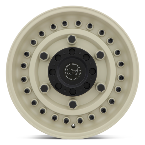 Black Rhino Hard Alloys BR ARMORY 17x9.5 Desert Sand Off-Road Wheel with 6x135/6x139.7 Bolt Pattern and 106.10 Center Bore