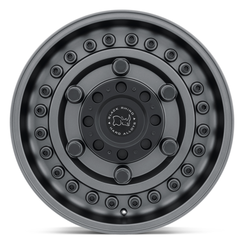 Black Rhino Hard Alloys BR ARMORY 17x9.5 Inch Gun Black Wheel with 8x170 Bolt Pattern and +6 Offset