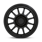 Black Rhino Hard Alloys RAPID 17x8.5 Matte Black Wheel with 5x150 Bolt Pattern, +10 Offset, Center Bore 110.10mm