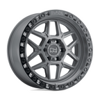 Black Rhino Hard Alloys BR KELSO 18x9 5x127 -18 offset Battleship Gray with Black Ring