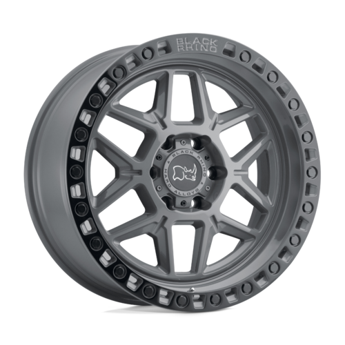 Black Rhino Hard Alloys BR KELSO 17x9-inch Wheel with 6x135 Bolt Pattern in Battleship Gray with Black Ring