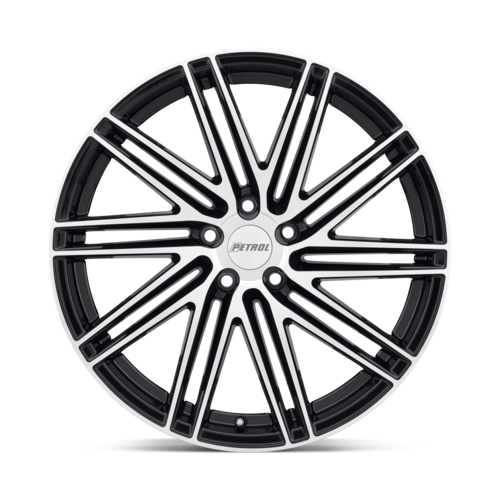 Petrol PE P1C 20x8.5 Inch Gloss Black Machined Cut Face Wheel with 5x114.3 Bolt Pattern and 76.10mm Center Bore