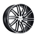 Petrol P1C 17x8 Inch Gloss Black Machined Face Wheel with 5x105 Bolt Pattern and +40 Offset
